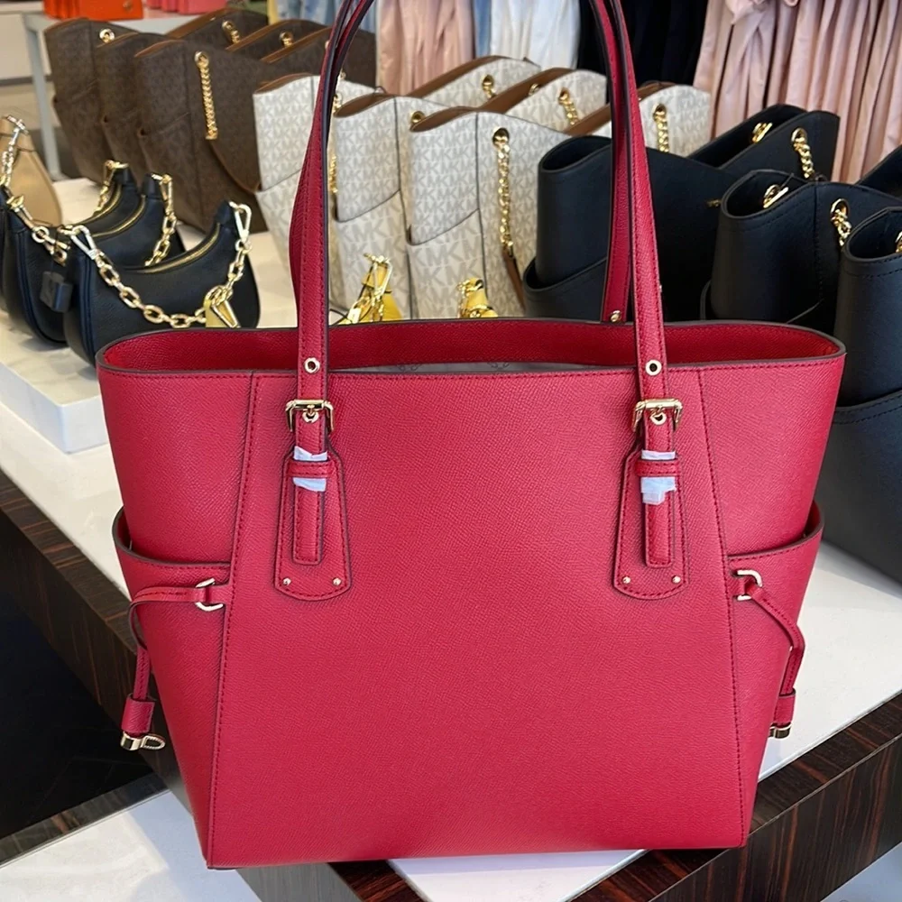 Michael Kors Voyager Small Saffiano Leather Tote Bag Style# 30H1GV6T4T NWT